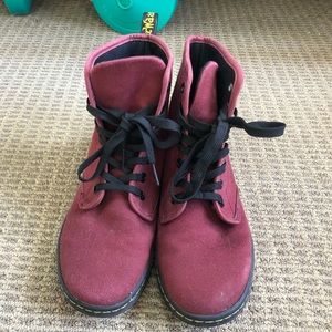 Dr marten red sneakers